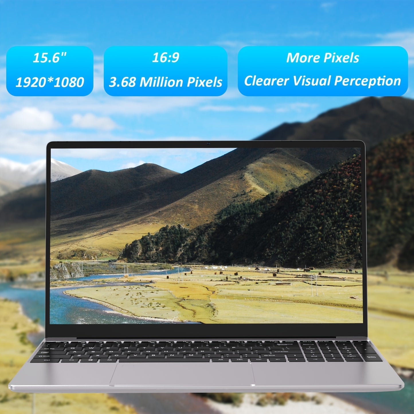 Auusda Windows 11 System 32GB DDR4 1TB SSD, Intel N95 (up To 2-3.4 GHz), 15.6-inch Laptop.