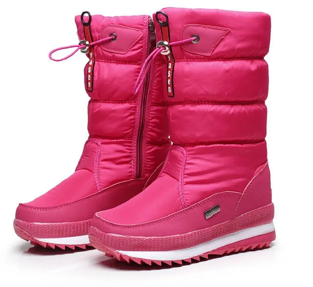 Women Snow Boots Platform Winter Boots.
