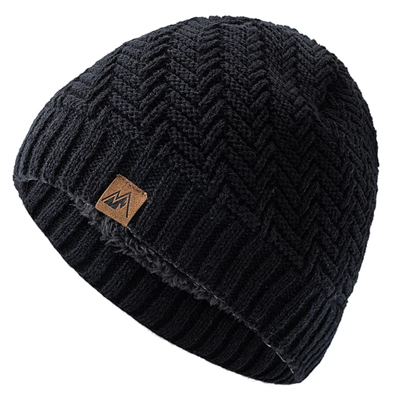 Peak Labal unisex winter hats, modern knitted hats for men and women.