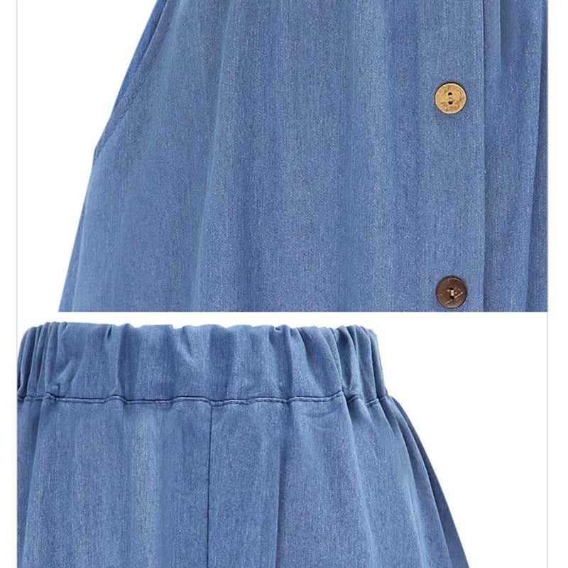 Women's Casual Skirt Autumn Sweet All-Match High Waist Mid-Length Light Blue Knee-Length Skirt Casual Party Shopping Clothes