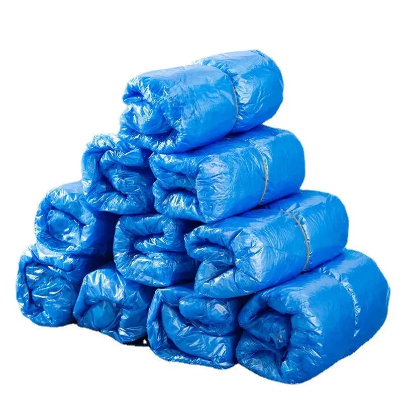 100PCS disposable waterproof shoe cover plastic.