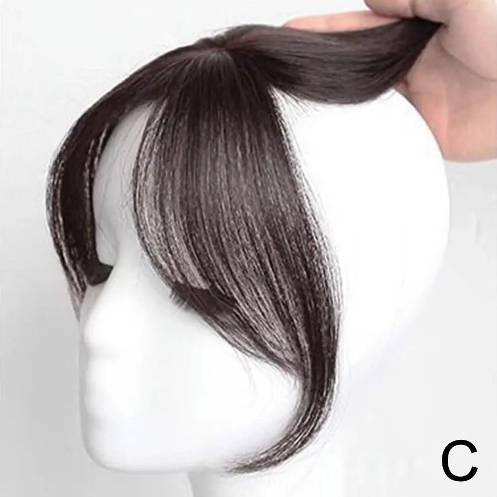 Eight Character Bangs Wig Air Bangs Hairline Natural Forehead Invisible Simulation Bangs Wig Piece Bangs Extension False Tassels