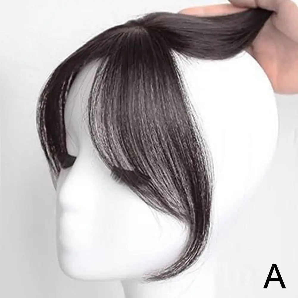 Eight Character Bangs Wig Air Bangs Hairline Natural Forehead Invisible Simulation Bangs Wig Piece Bangs Extension False Tassels