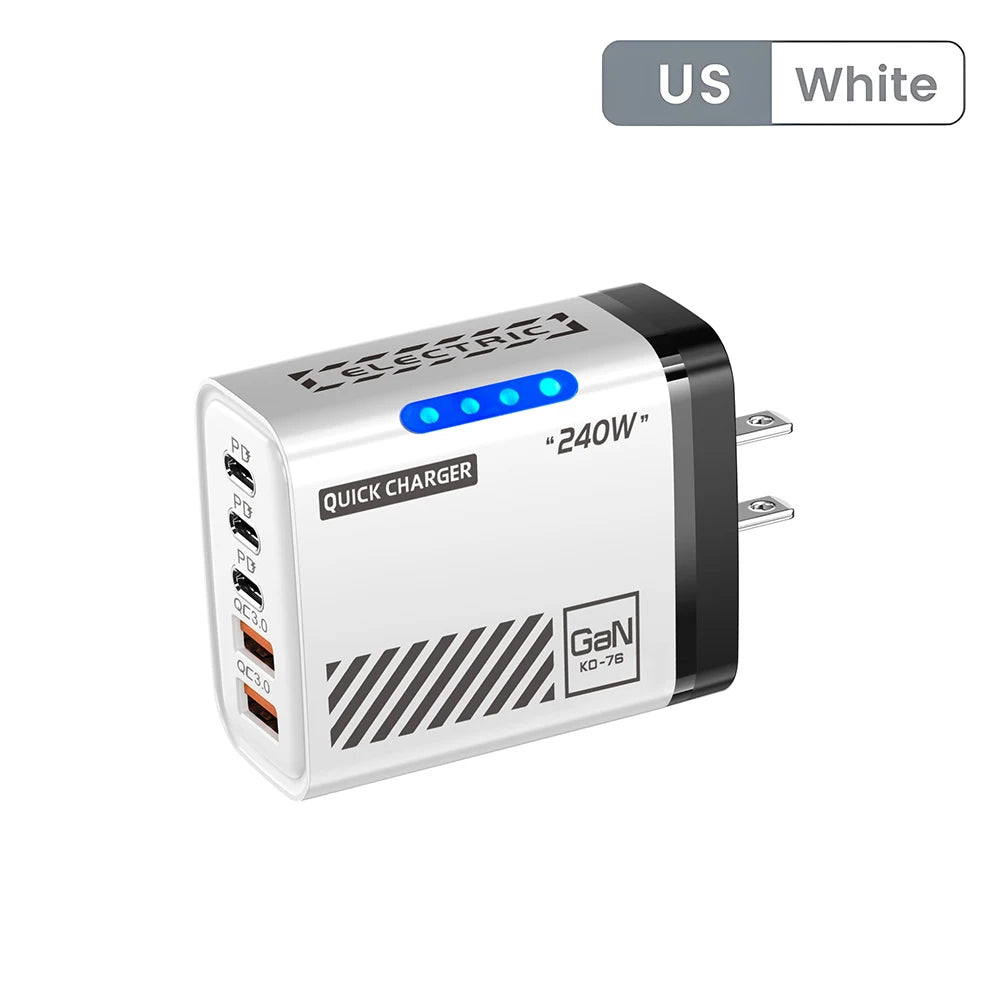 5-port fast charger.