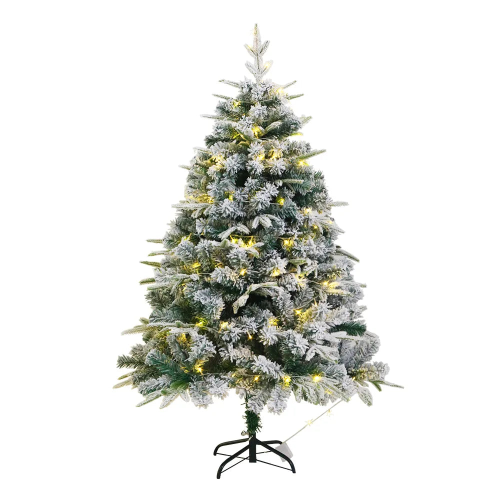 Flocking Christmas Tree PE+PVC Christmas Atmosphere Home Decoration Products Mixed Spray Light Snow 120cm-240cm Christmas Tree