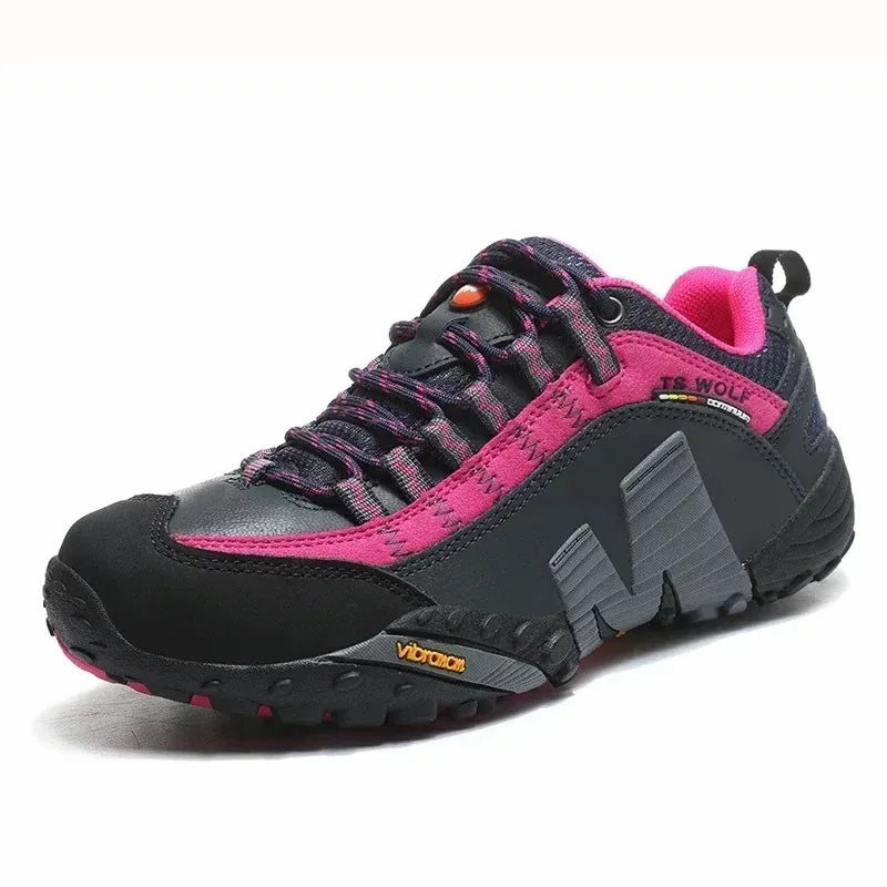 2025 Spring New Outdoor Couple Trekking Shoes Men Waterproof Hiking Shoes Mountain Boots Genuine Leather Woodland Unisex Shoes