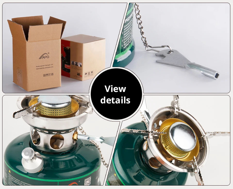 APG Camping Gasoline Stove Oil Stove Burners with Silencer.