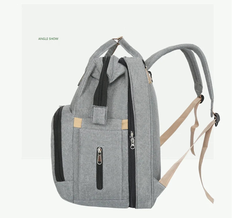 Multi-Function Large Capacity Baby Bags For Mom Portable Folding Crib Backpack Diaper Bag Nursing Bolsa Maternidade Para Bebê
