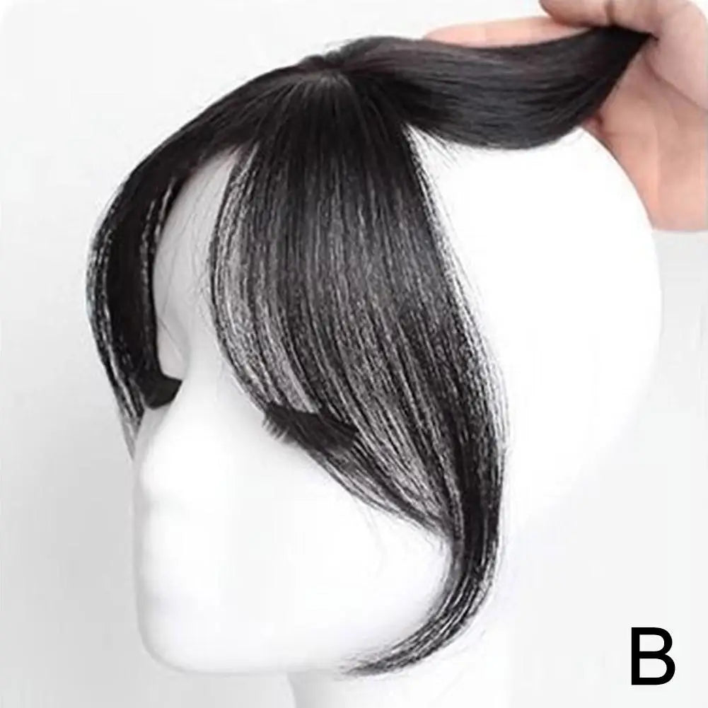 Eight Character Bangs Wig Air Bangs Hairline Natural Forehead Invisible Simulation Bangs Wig Piece Bangs Extension False Tassels