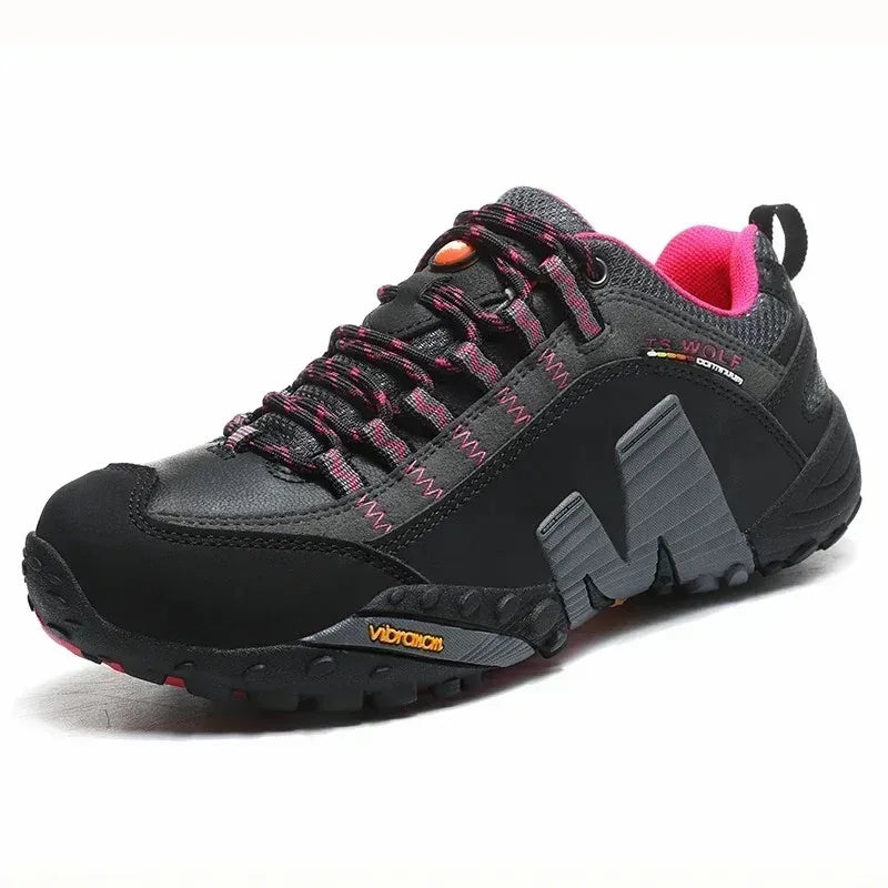 2025 Spring New Outdoor Couple Trekking Shoes Men Waterproof Hiking Shoes Mountain Boots Genuine Leather Woodland Unisex Shoes