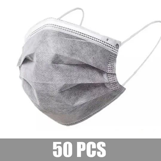 10-200pcs Disposable black Surgical mask Adults Sanitary Certified surgical mask 3 Layer Ply Filter Breathable Medical masks
