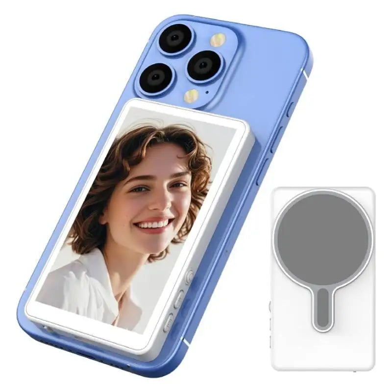 Magnetic Cell Phone Vlog Self Timer Monitor Screen Using Rear Camera Monitor  Streaming.