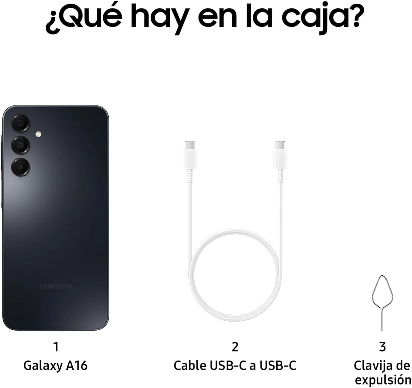 New Samsung Galaxy A16 4G, Android smartphone, 4 GB of RAM, 128 GB of storage.