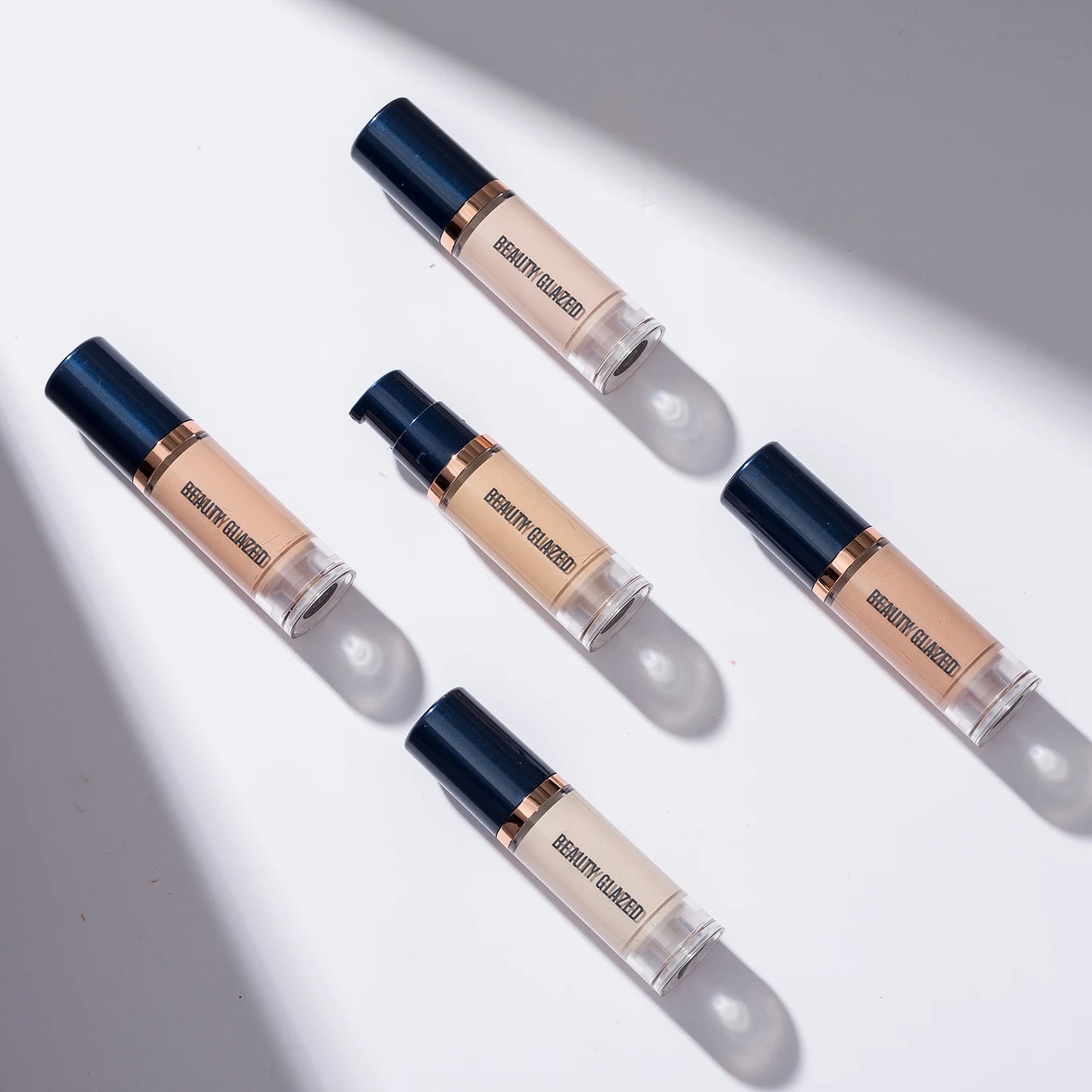 Beauty Glazed 6 Color Liquid Foundation Concealer  Natural Effect,
