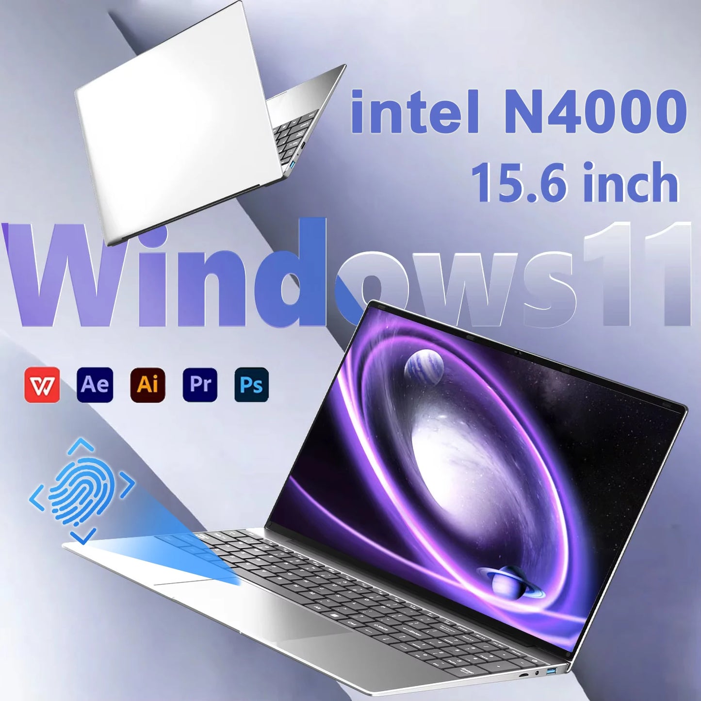 New 15.6"  Windows 11 Laptop Computer Intel Celeron  16GB DDR4  512 SSD.