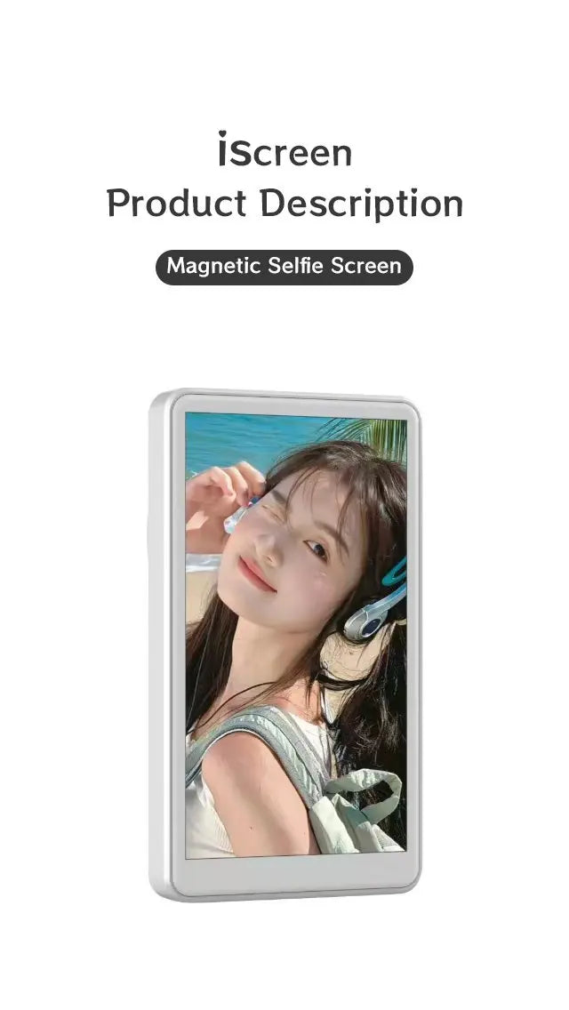 Magnetic Cell Phone Vlog Self Timer Monitor Screen Using Rear Camera Monitor  Streaming.
