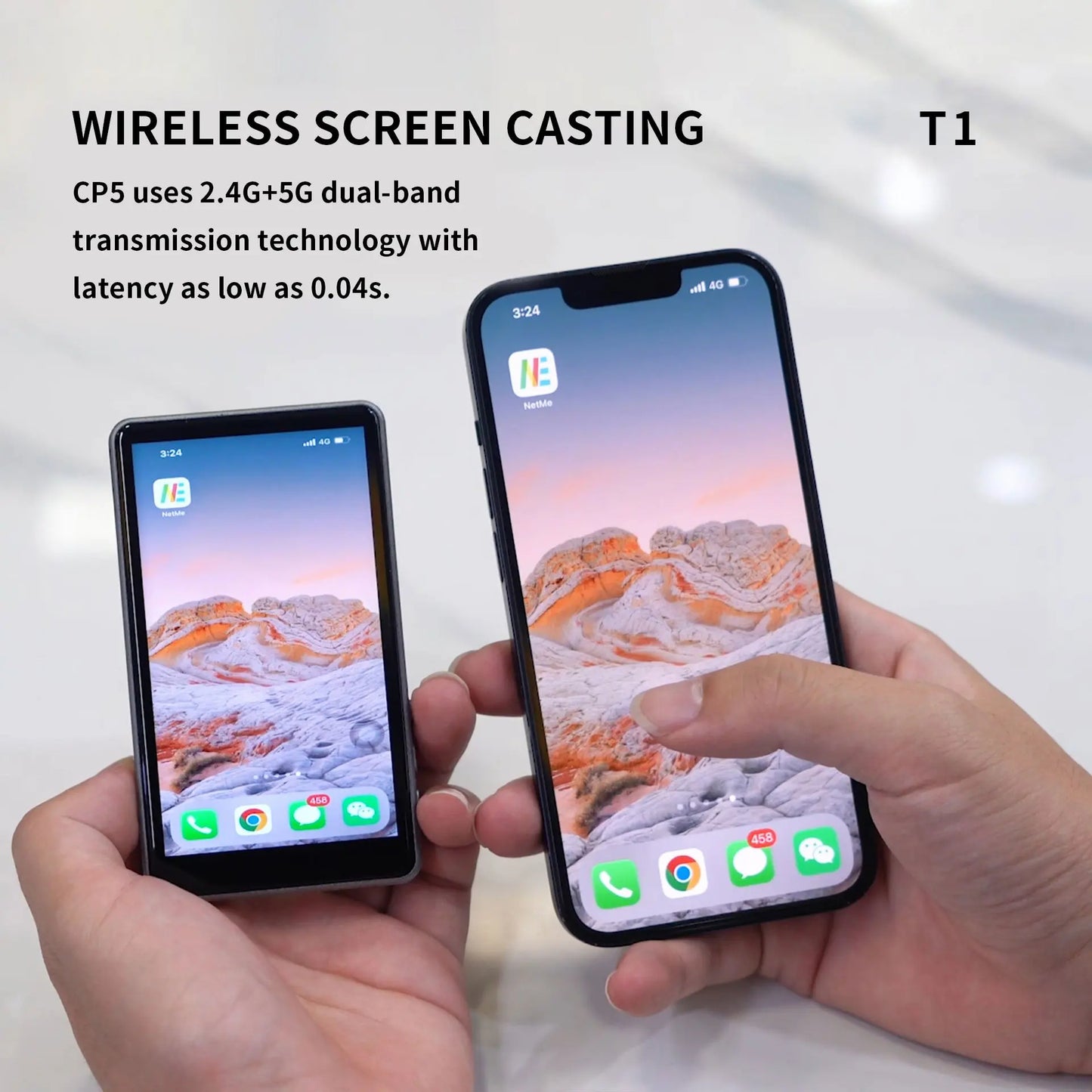 Magnetic Cell Phone Vlog Self Timer Monitor Screen Using Rear Camera Monitor  Streaming.
