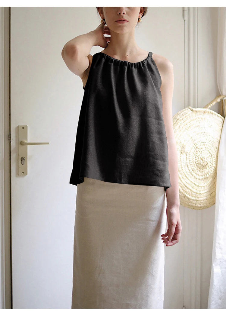 100% Linen Long Skirts For Women.