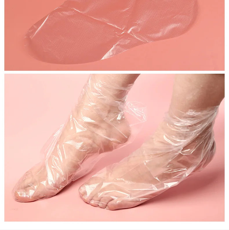 100PCS Transprent Disposable Foot Bags Detox SPA.