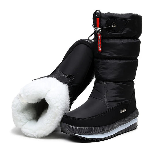 Women Snow Boots Platform Winter Boots.
