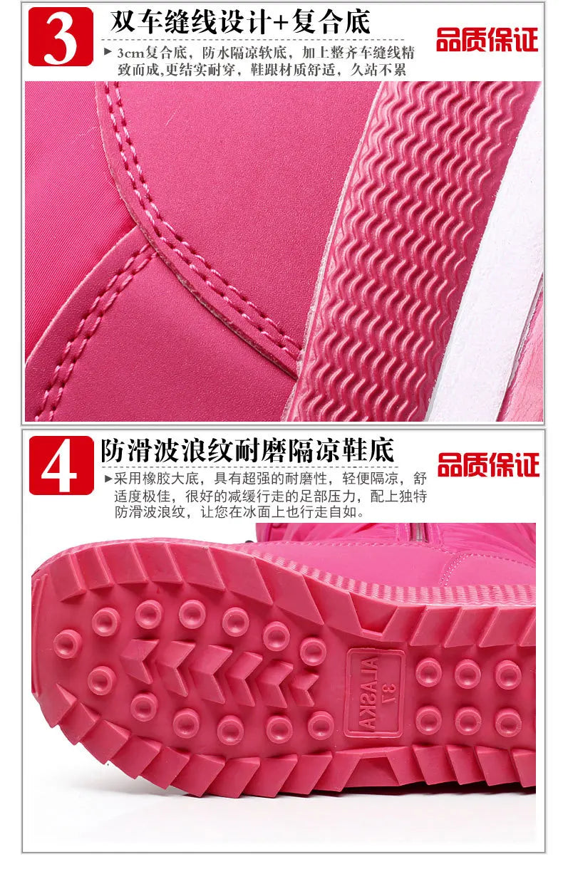 Women Snow Boots Platform Winter Boots.