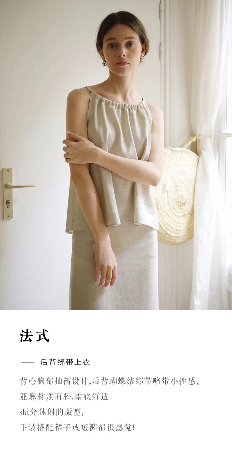 100% Linen Long Skirts For Women.