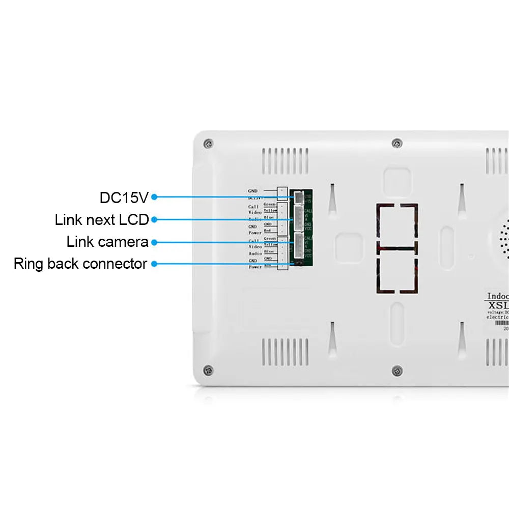 7 Inch Color Video Door Phone doorbell RFID Access Control Camera System for 2/3/4Unit  multi apartments Intercom