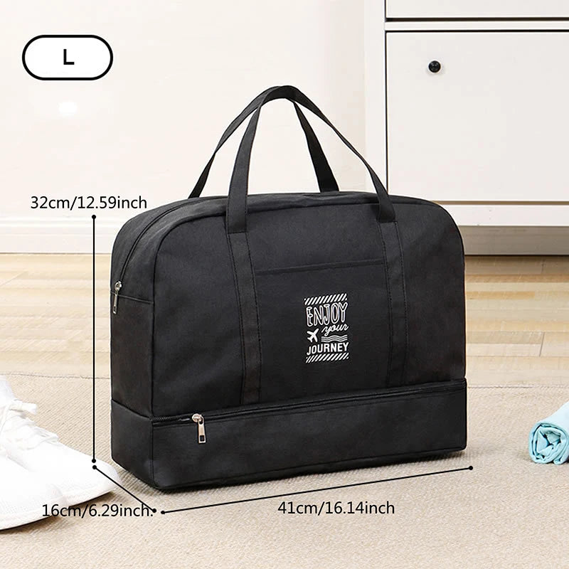 Fashion Folding Travel Bag Women Oxford Travel Weekend Overnight Bags.