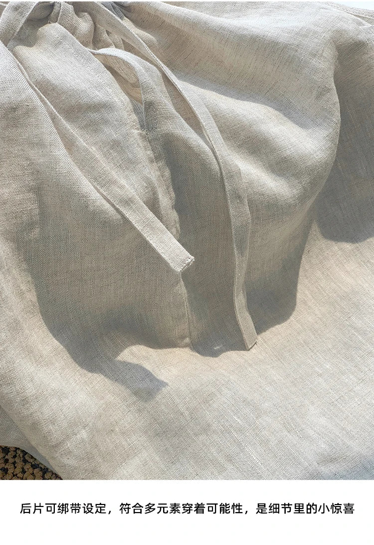 100% Linen Long Skirts For Women.