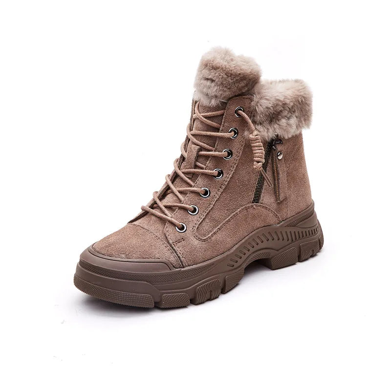 Winter Shoes Women Snow Boots Thick Sole Warm Plush Winter Shoes.