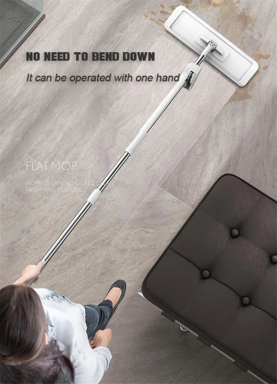 Magic Self-Cleaning Squeeze Mop Microfiber.