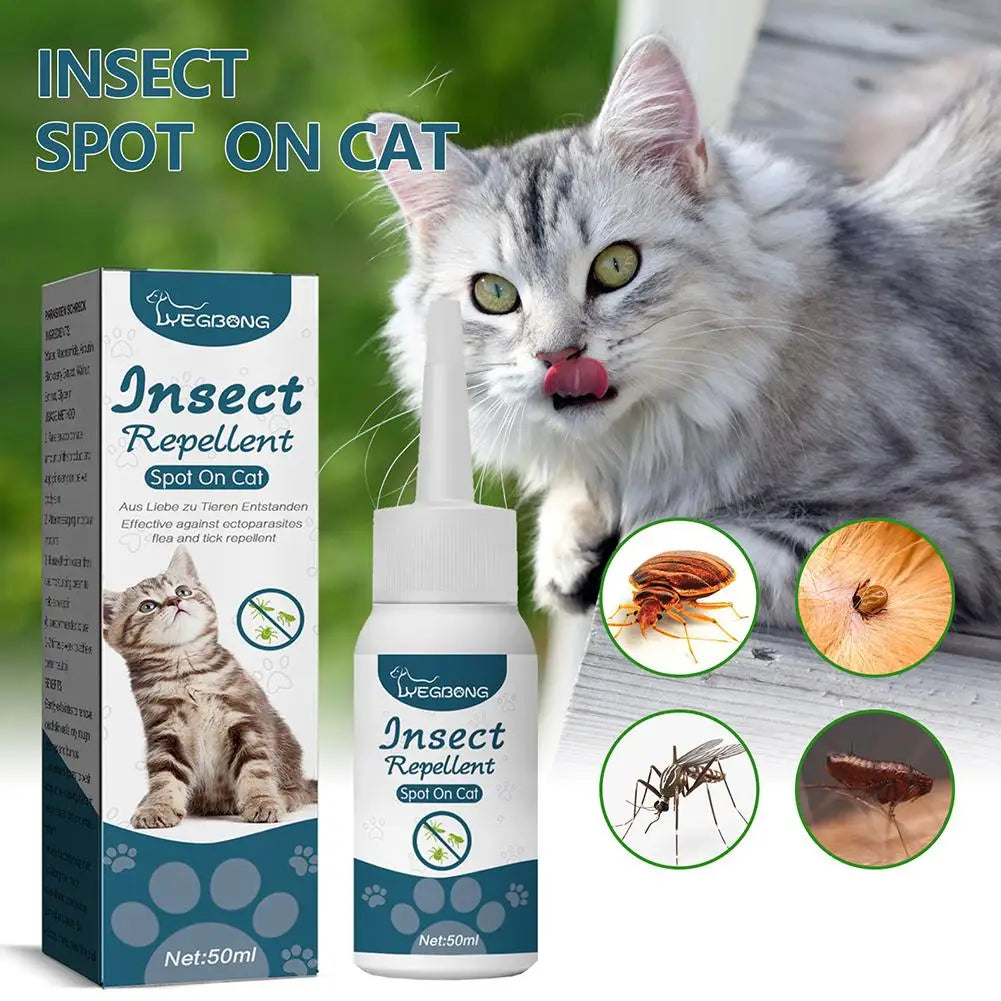 Flea and tick drops for pets, combats fleas, ticks, and lice.