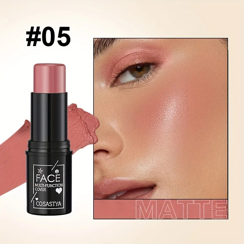 Three-in-one color multi-function waterproof makeup stick natural face multi-function: