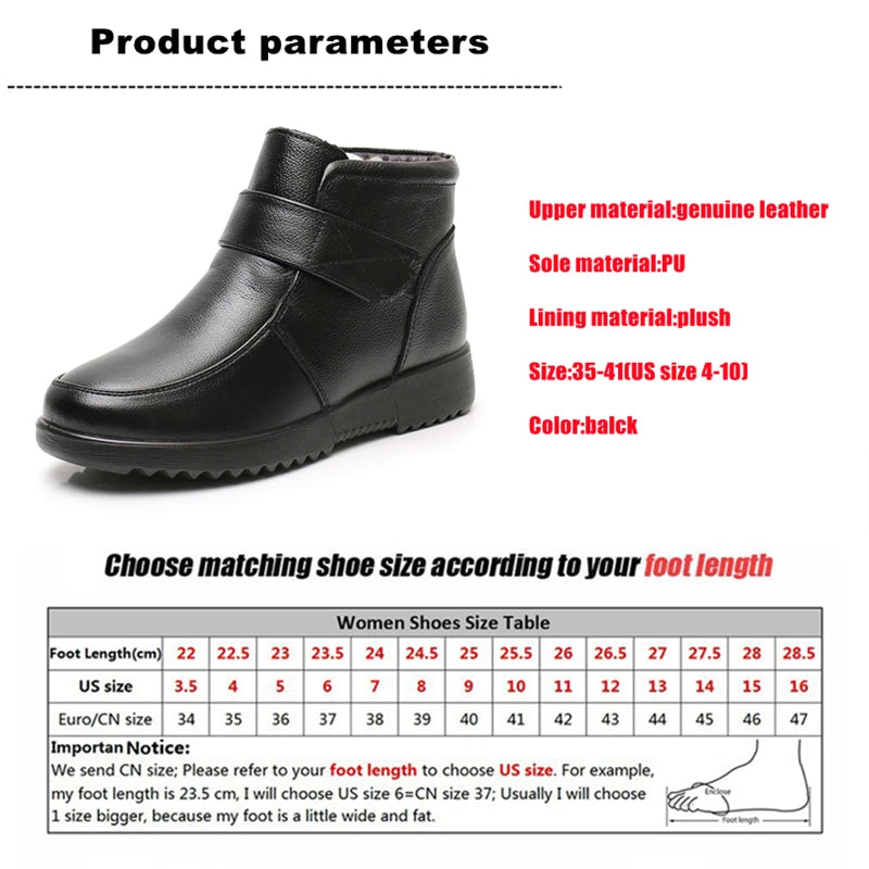 Women's Ankle Boots in Genuine Leather with Platform.