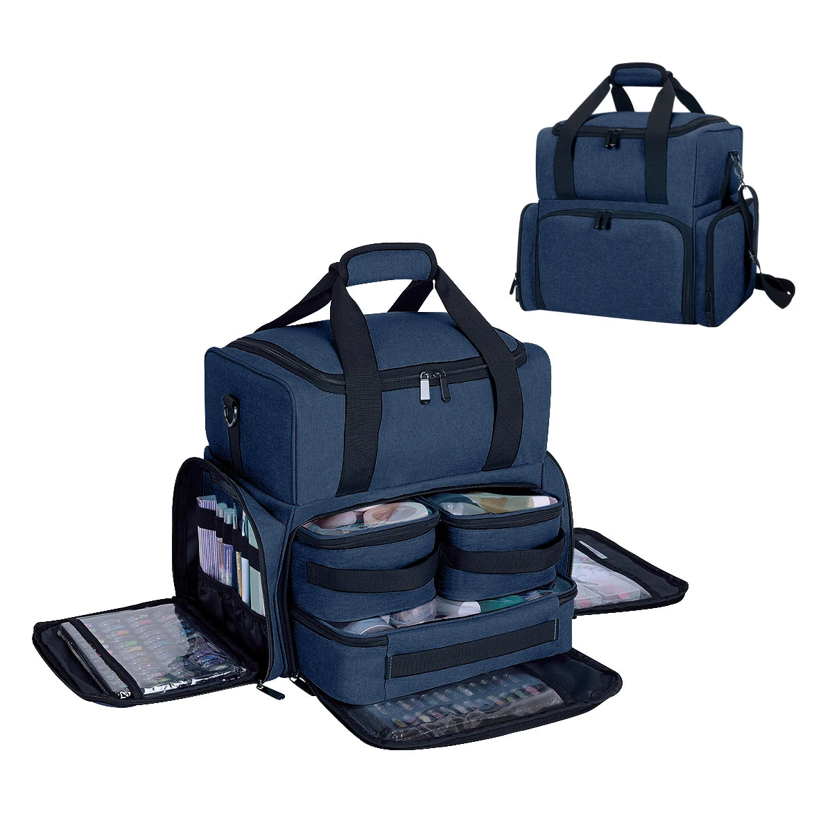 UOZL Large Capacity Double-layer Makeup.