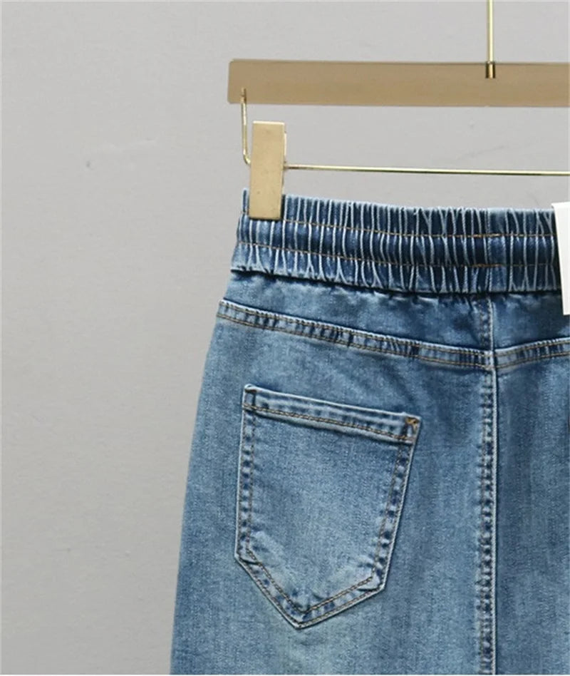 Denim Maxi Skirt Spring Summer Women.
