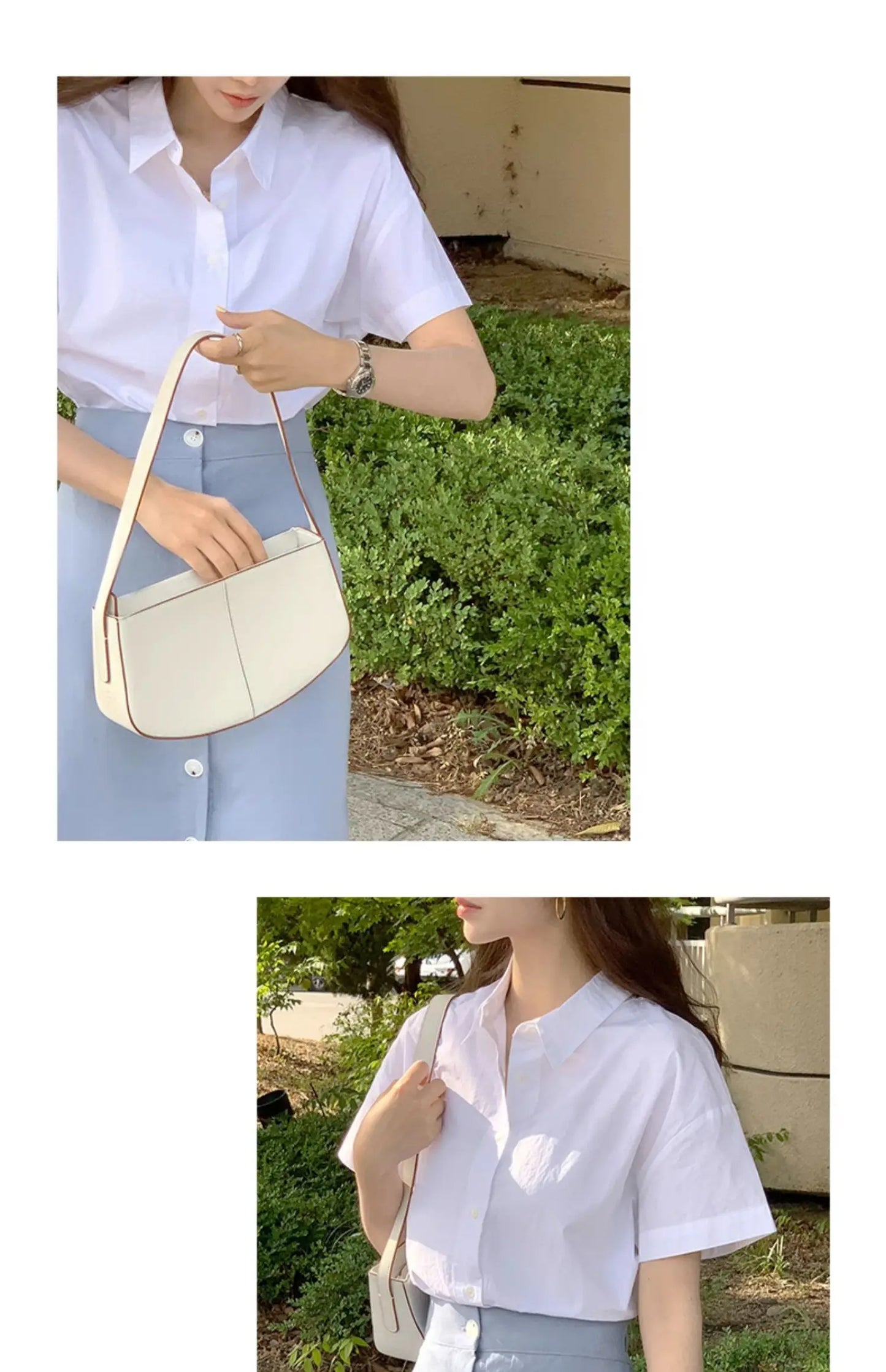 Women's Cotton Linen Skirt High Waist Elastic.