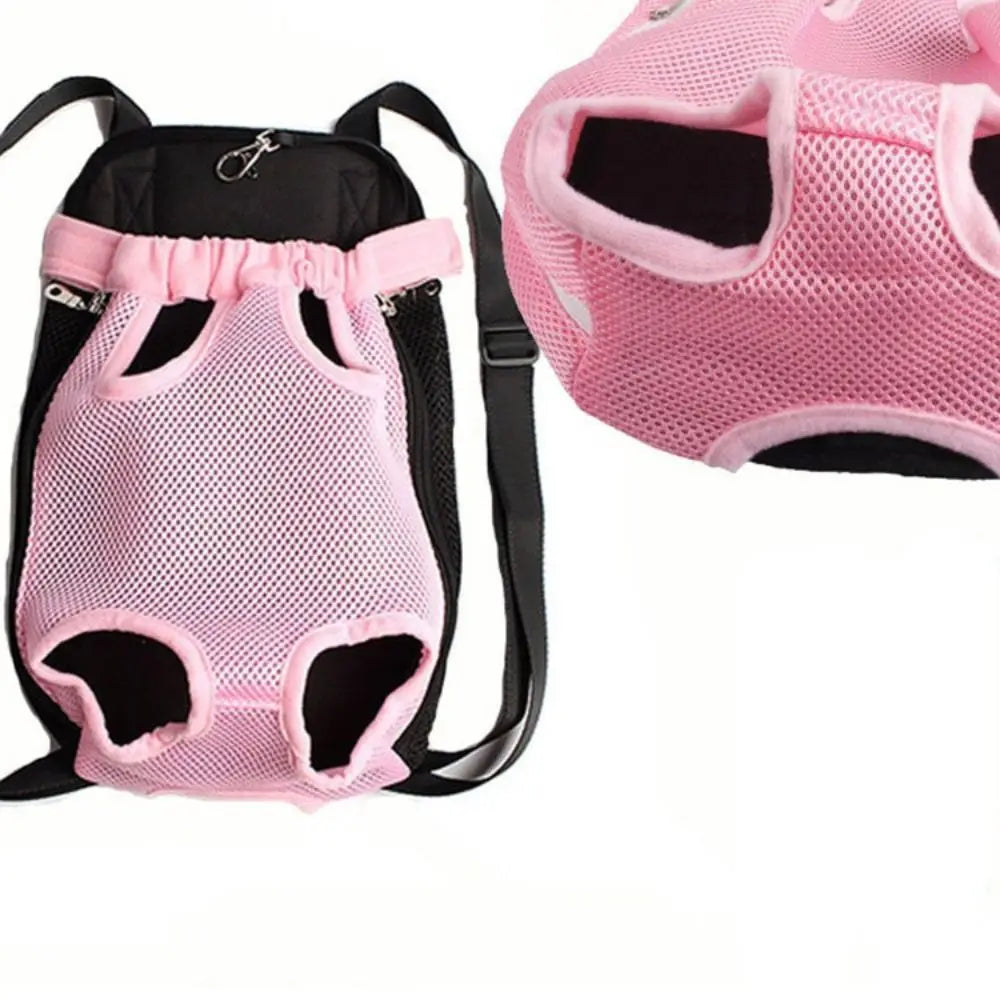 Adjustable dog carrier backpack.