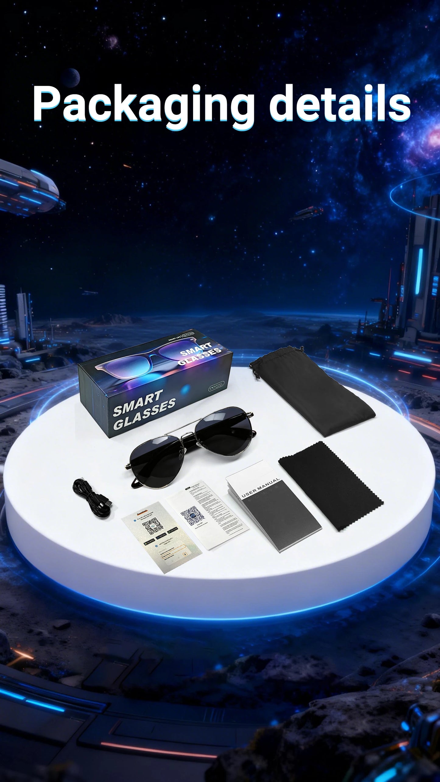 Smart Audio Glasses with AI and Translation .