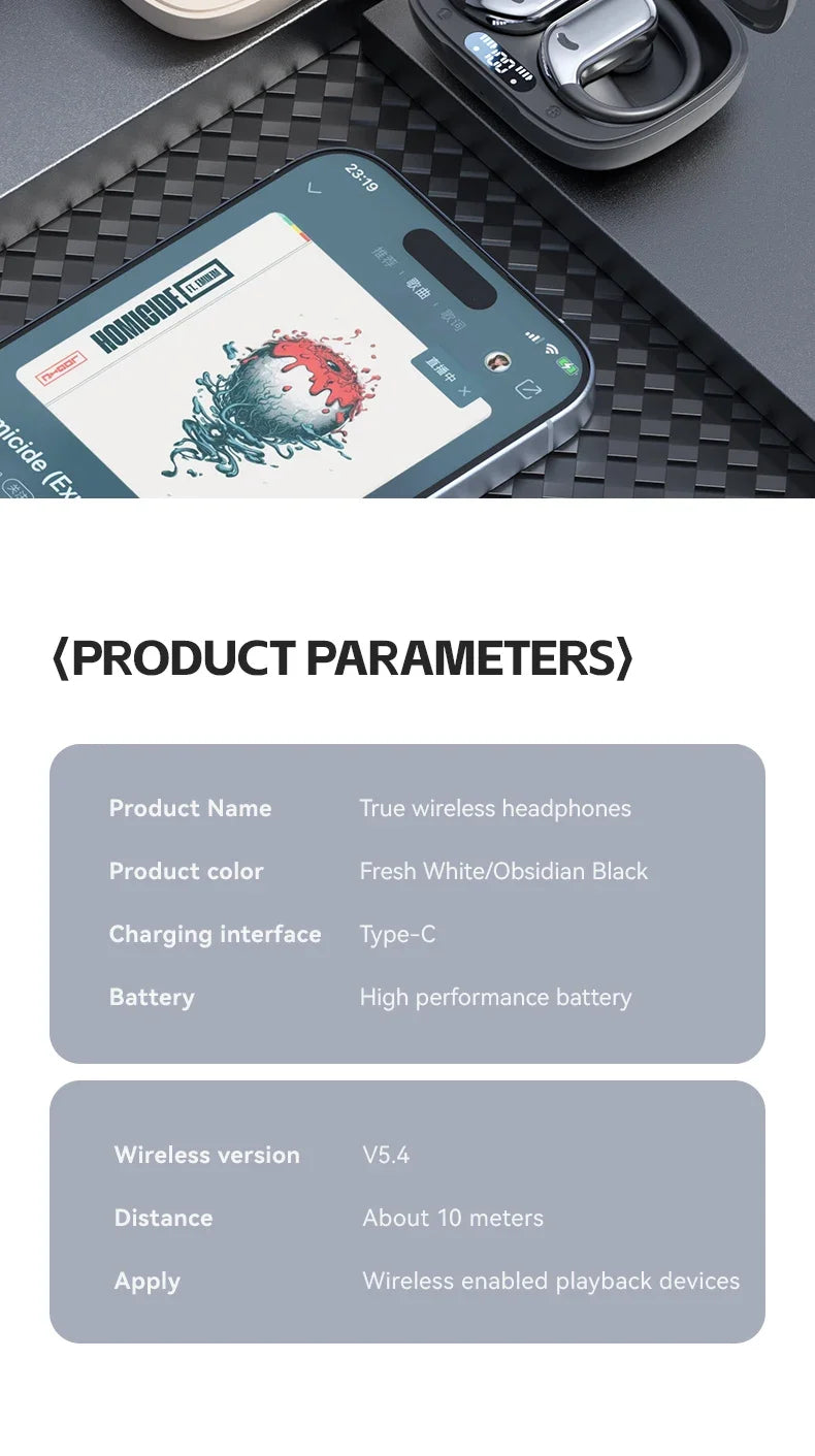 M74 AI Translator  Bluetooth Earbuds Real-Time Voice Translator 144 Languages.