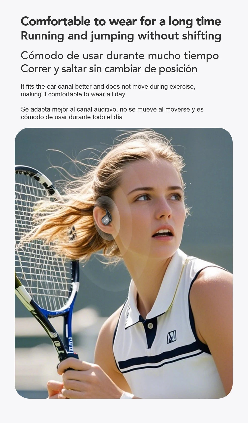 Wooask F56 OWS Translator Earbuds - Real-time 144 Languages.