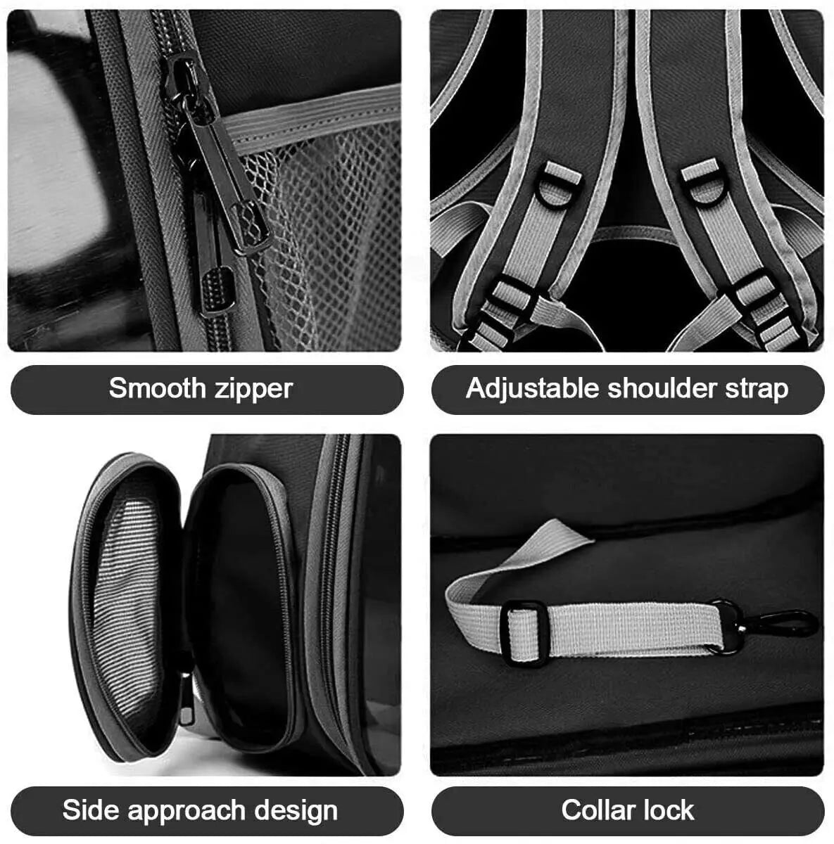 TitleTransparent portable pet backpack.
*


t Backpack