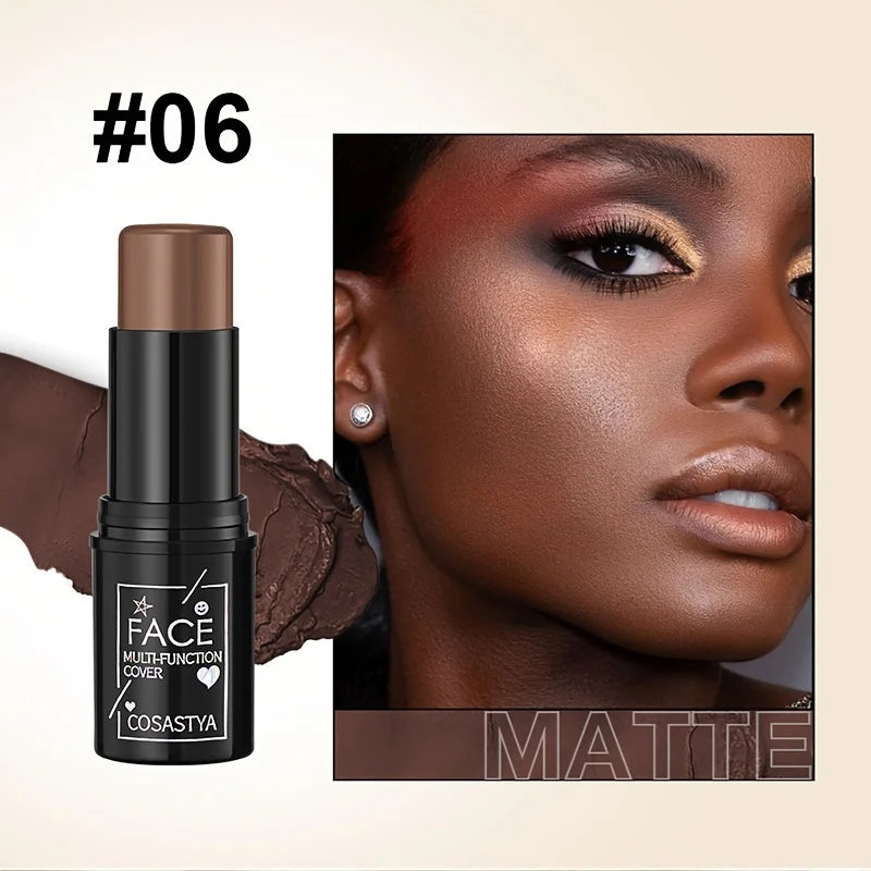 Three-in-one color multi-function waterproof makeup stick natural face multi-function: