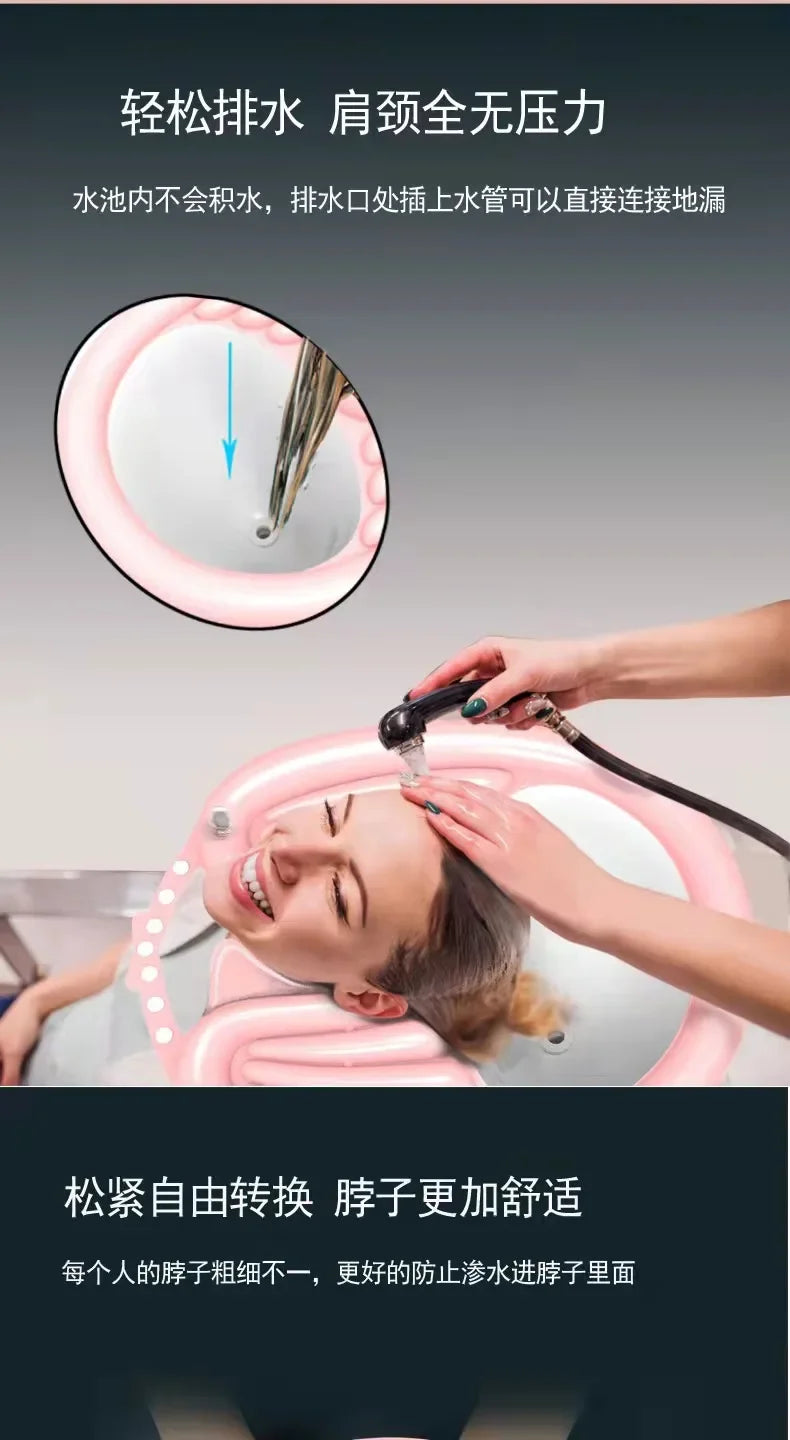 Inflatable Shampoo Basin PVC Foldable.