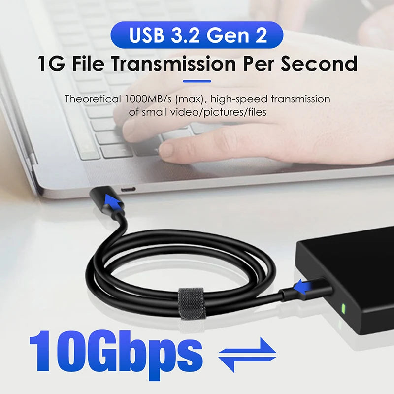 10Gbps USB 3.2 Gen 2 Type C Cable For iPhone.