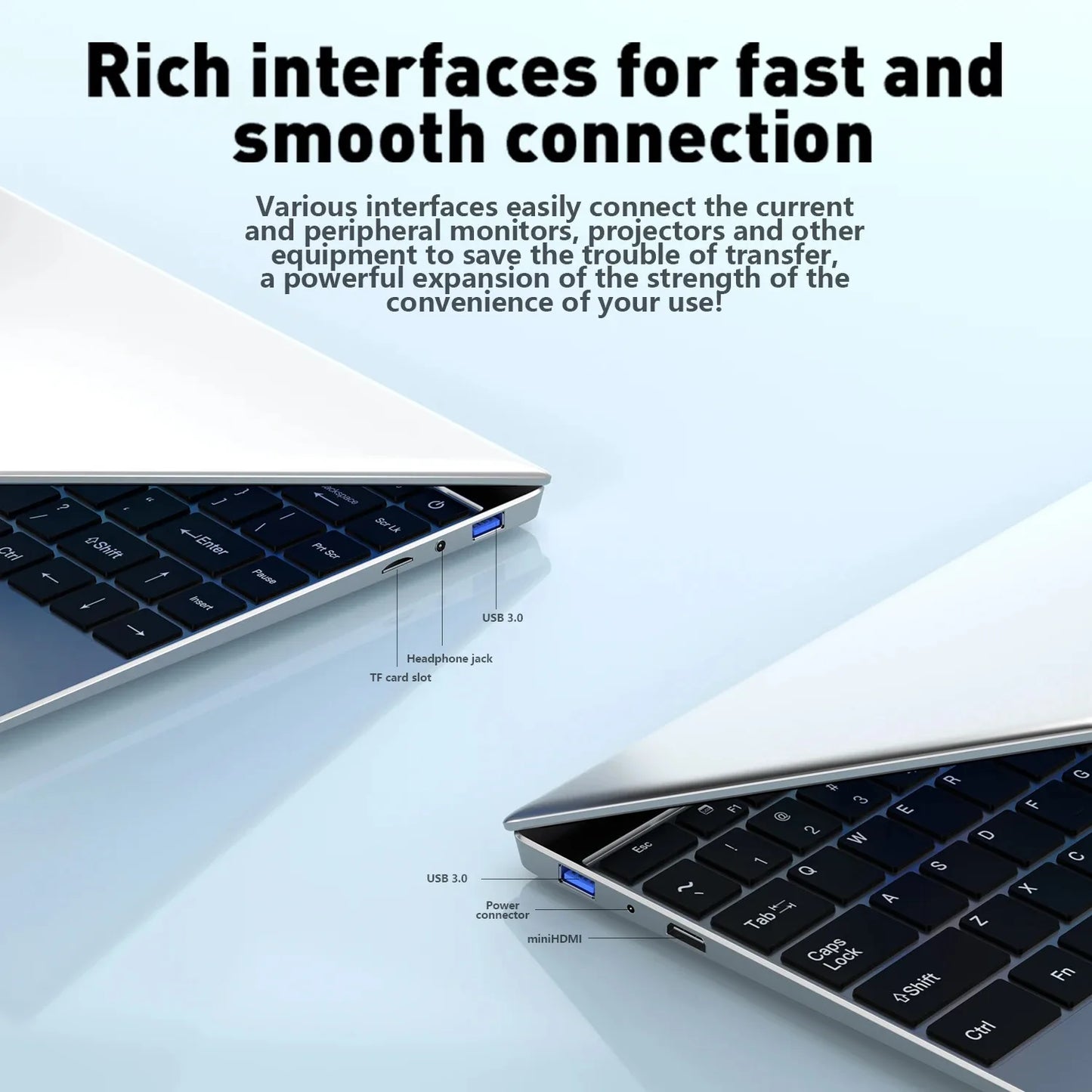 NEW 14.1-inch Portable Laptop 16GB RAM 1TB SSD Intel Celeron N4000 Windows 11