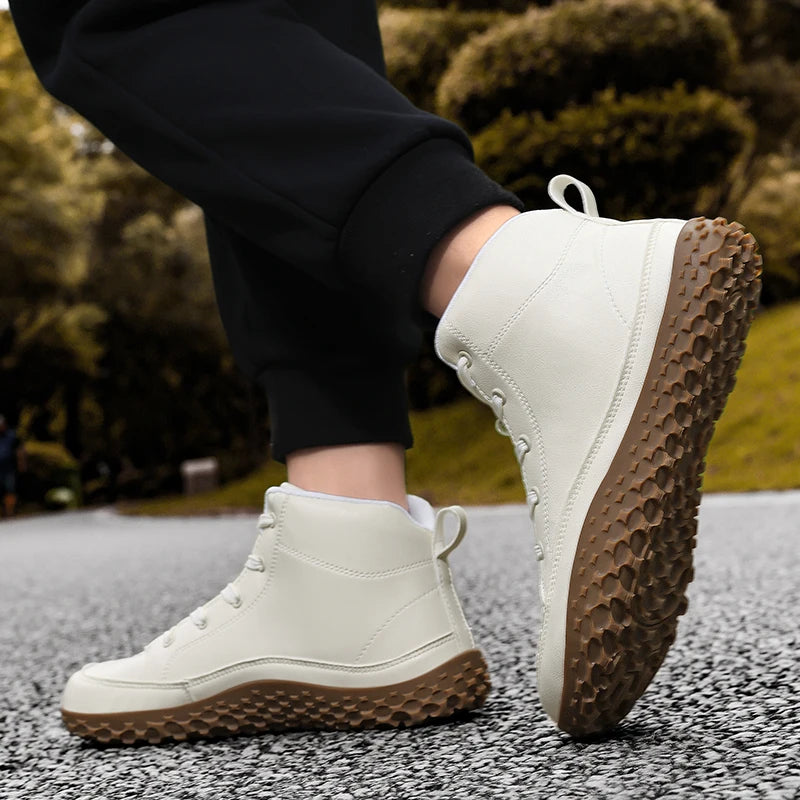 Cotton boots for winter, minimalist casual sneakers.