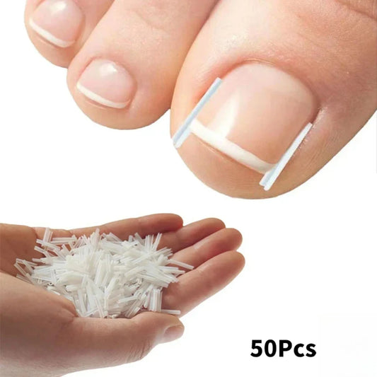 50Pcs Ingrown Toenail Correction Tool Ingrown Toe Nail Treatment Elastic.