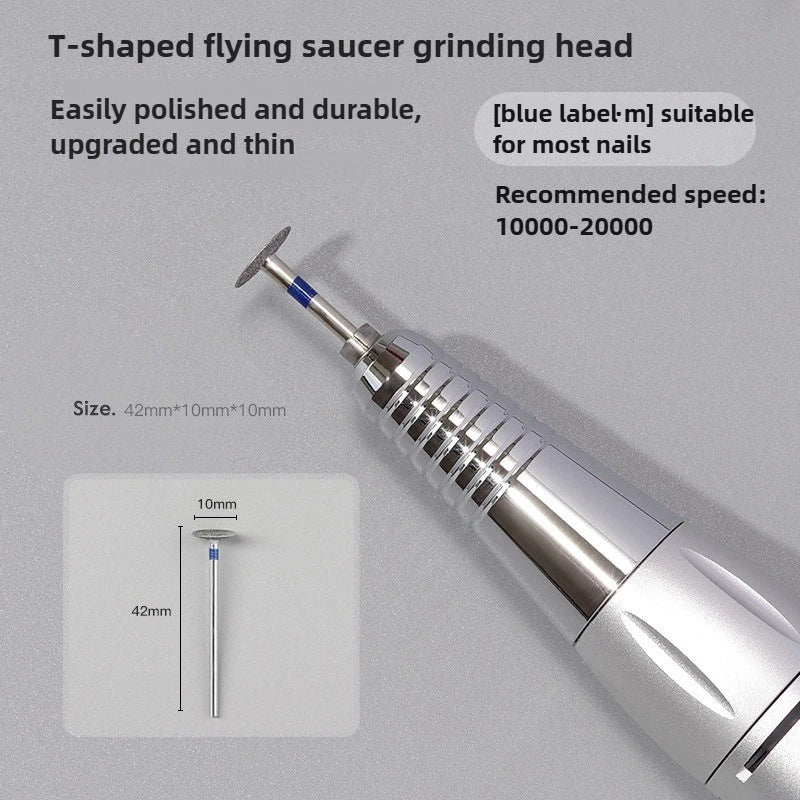 Portable ManicureTool Flying Saucer Disc Grinding Head  Grinder Cuticle Cutter ArtToolsNailPolishing Bits Nail Drill Accessories