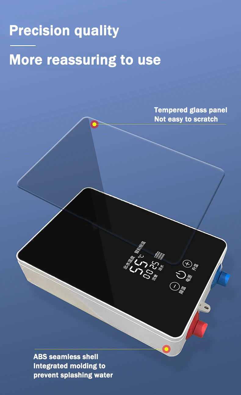 5500W/6500W Electric Hot Water Heater Instant Kitchen Bathroom Water.